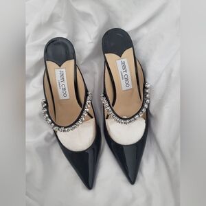 Sold. Jimmy Choo black bing65 Mule